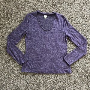 Mossimo | Women's Purple Long Sleeve Top